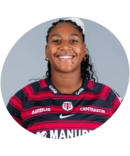 Photo de CLOE CORREA, marraine de l'association et joueuse au Stade Toulousain